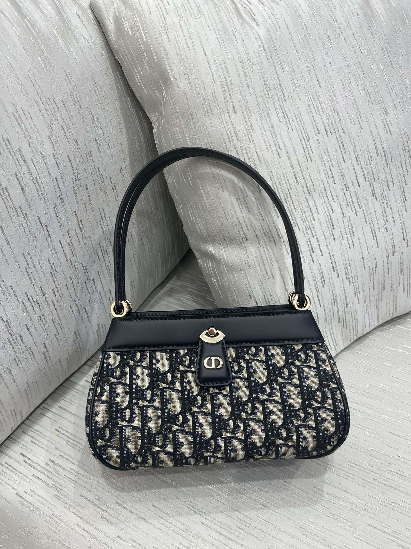 Dior Key 藍色 Oblique 老花 手提肩背 包