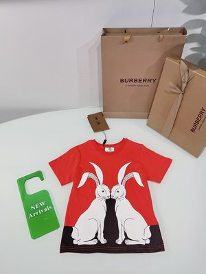 Burberry Clothing T-Shirt Printing Cotton Short Sleeve