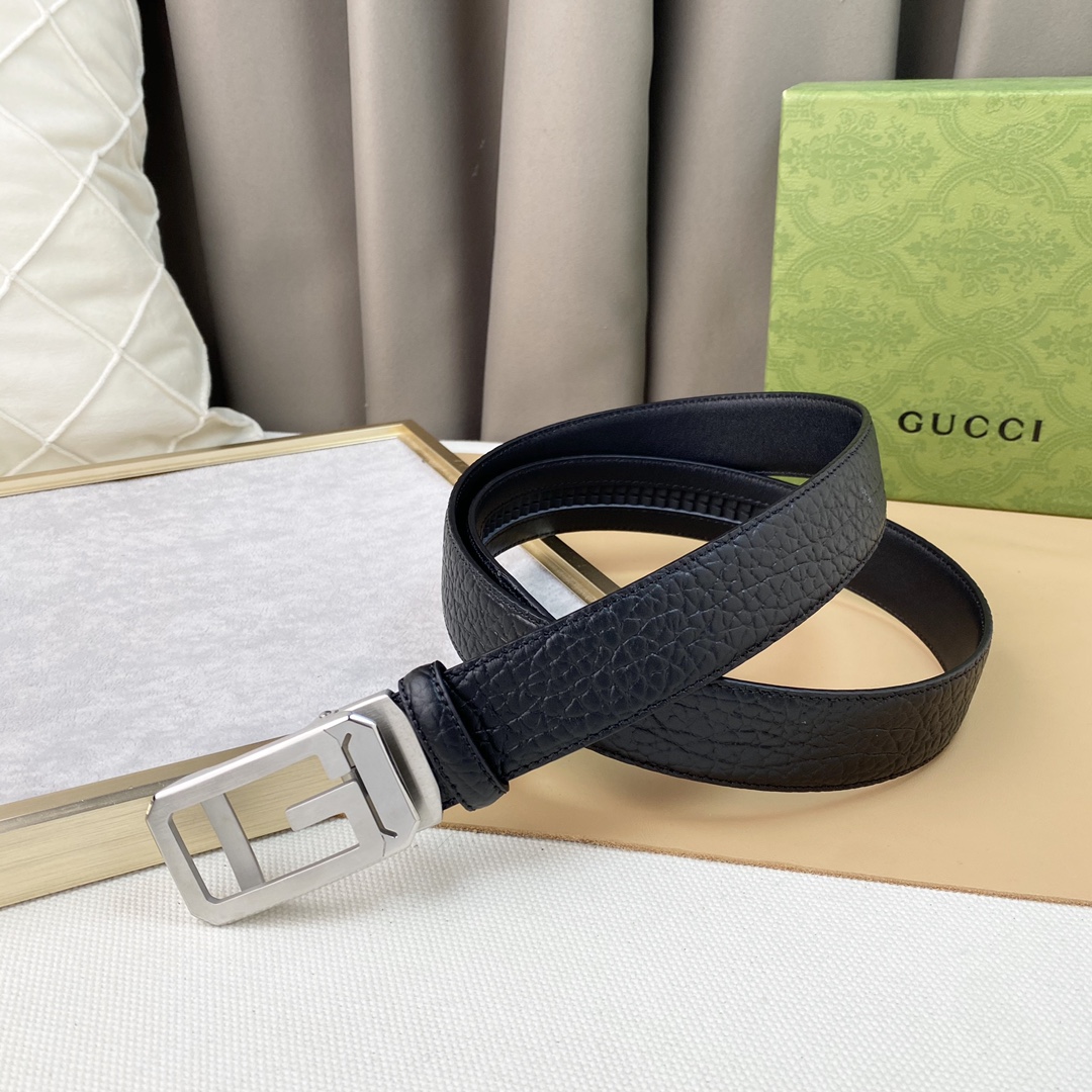 Gucci头层牛皮宽3.5CM官网同