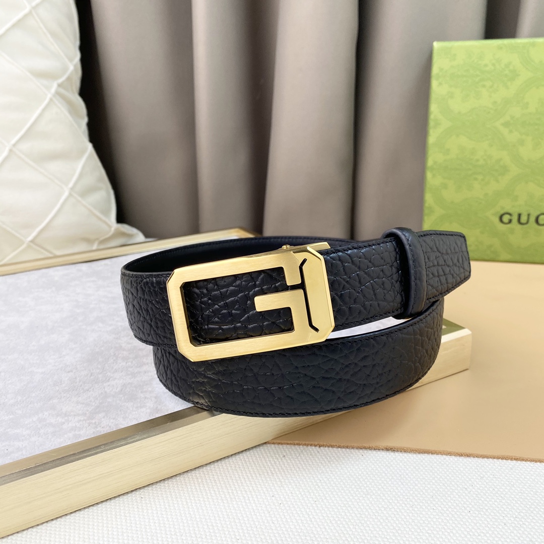 Gucci头层牛皮宽3.5CM官网同