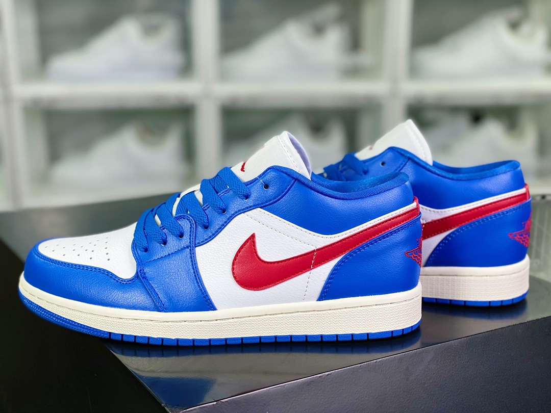 200 Air Jordan 1 Low”Sail Brown”AJ1乔丹一代低帮“白蓝红勾”DC0774-416