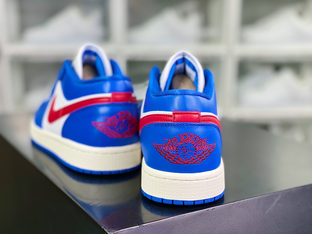 200 Air Jordan 1 Low”Sail Brown”AJ1乔丹一代低帮“白蓝红勾”DC0774-416
