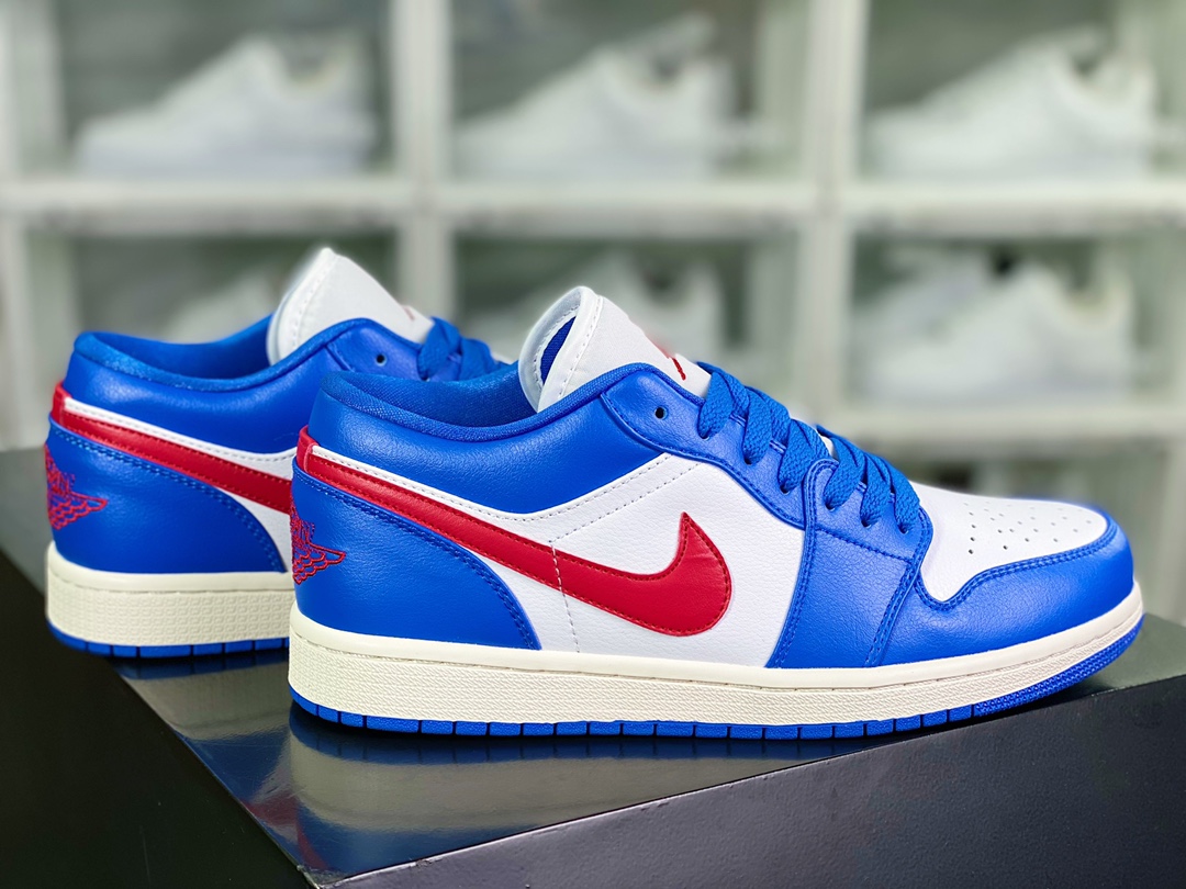 200 Air Jordan 1 Low”Sail Brown”AJ1乔丹一代低帮“白蓝红勾”DC0774-416