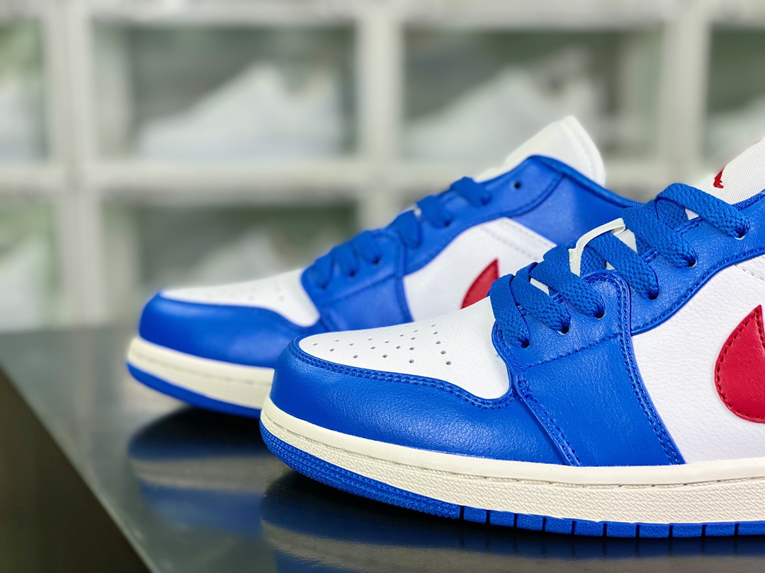 200 Air Jordan 1 Low”Sail Brown”AJ1乔丹一代低帮“白蓝红勾”DC0774-416