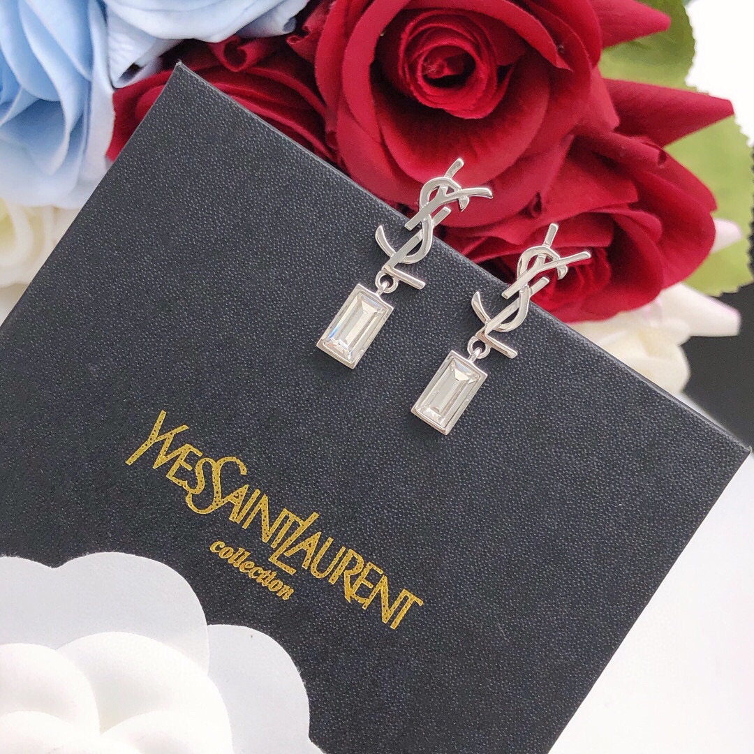 圣罗兰 Saint Laurent 高定典藏传世高定珠宝耳环项链戒指首饰 #04DAE5B2 6