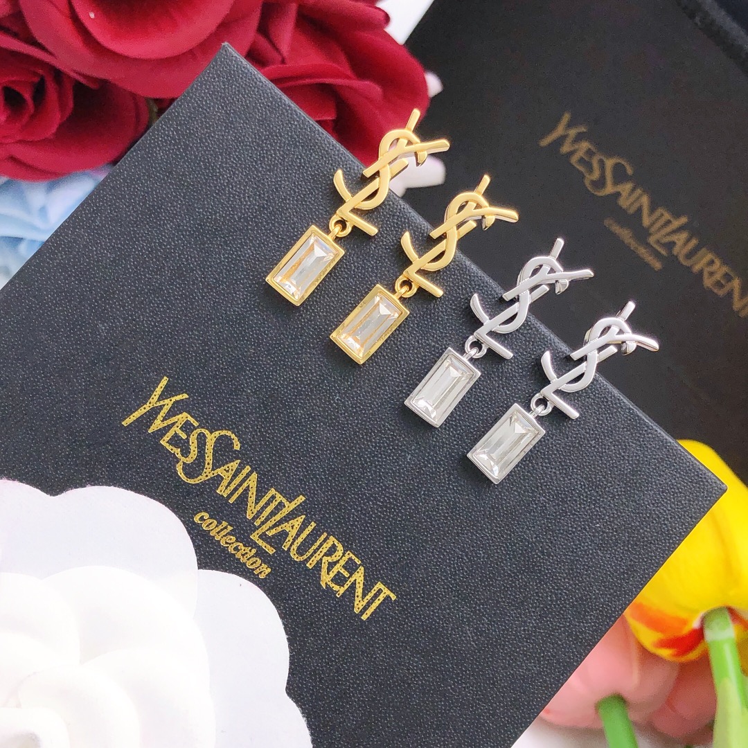 圣罗兰 Saint Laurent 高定典藏传世高定珠宝耳环项链戒指首饰 #04DAE5B2 2