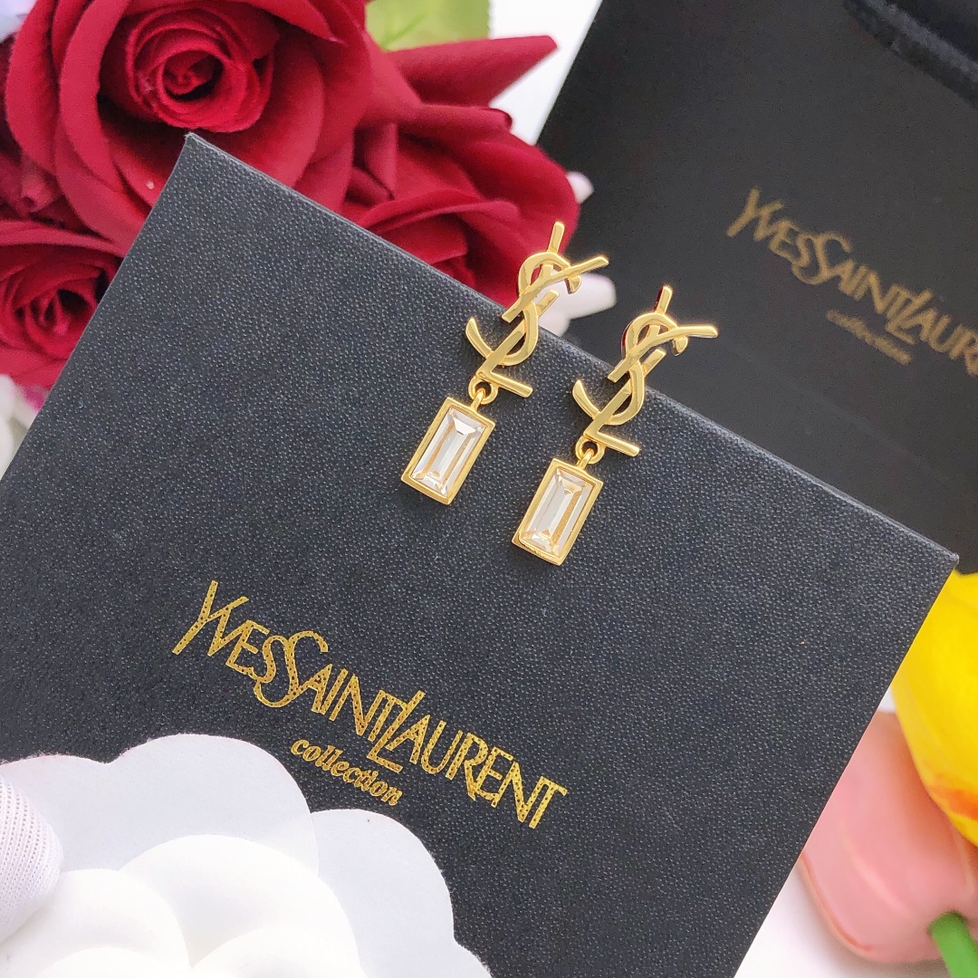 圣罗兰 Saint Laurent 高定典藏传世高定珠宝耳环项链戒指首饰 #04DAE5B2 4