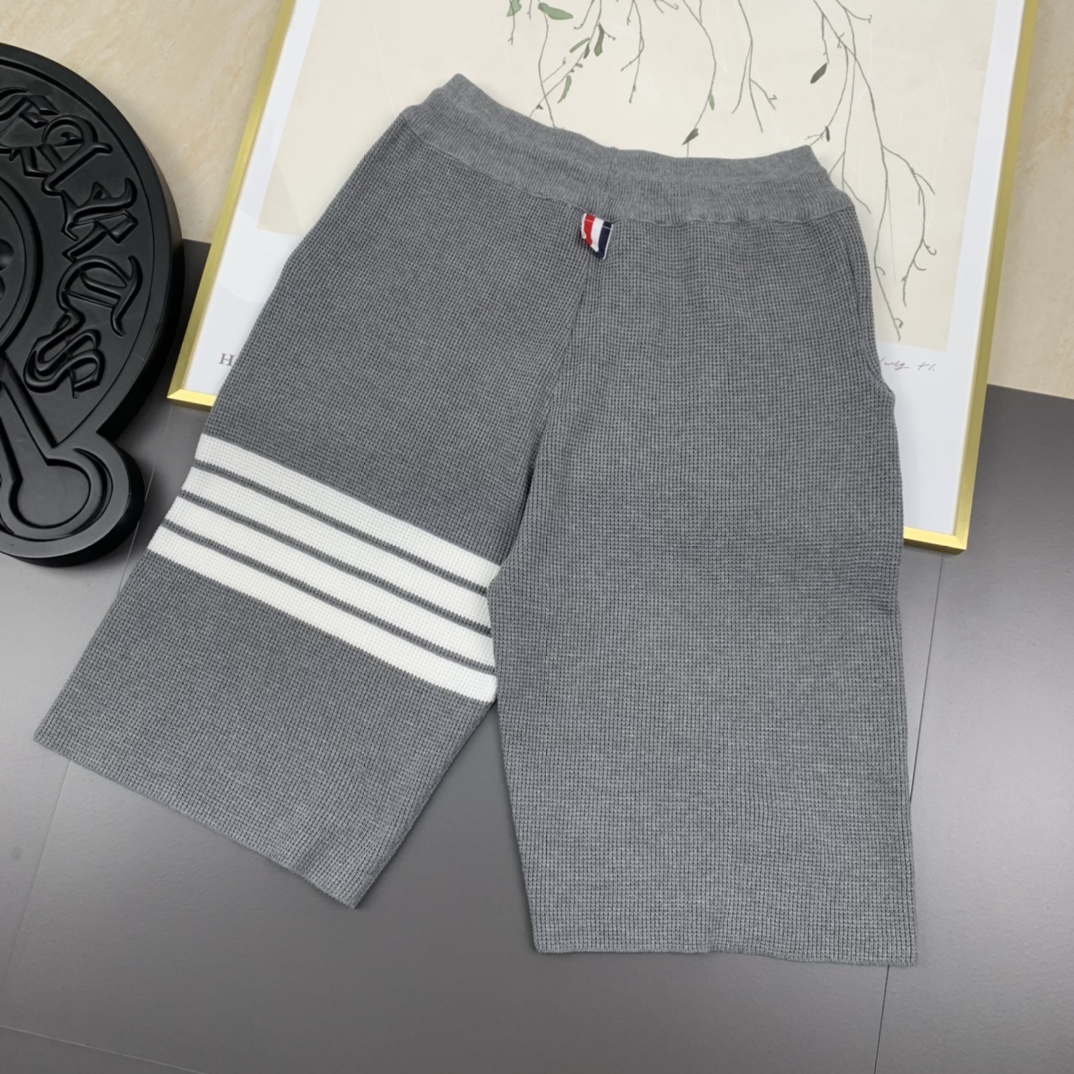 New Spring/Summer 2024 Collection: TB 4-Bard Tweed Shorts in Whole Cotton Knit Fabric - 图片 2