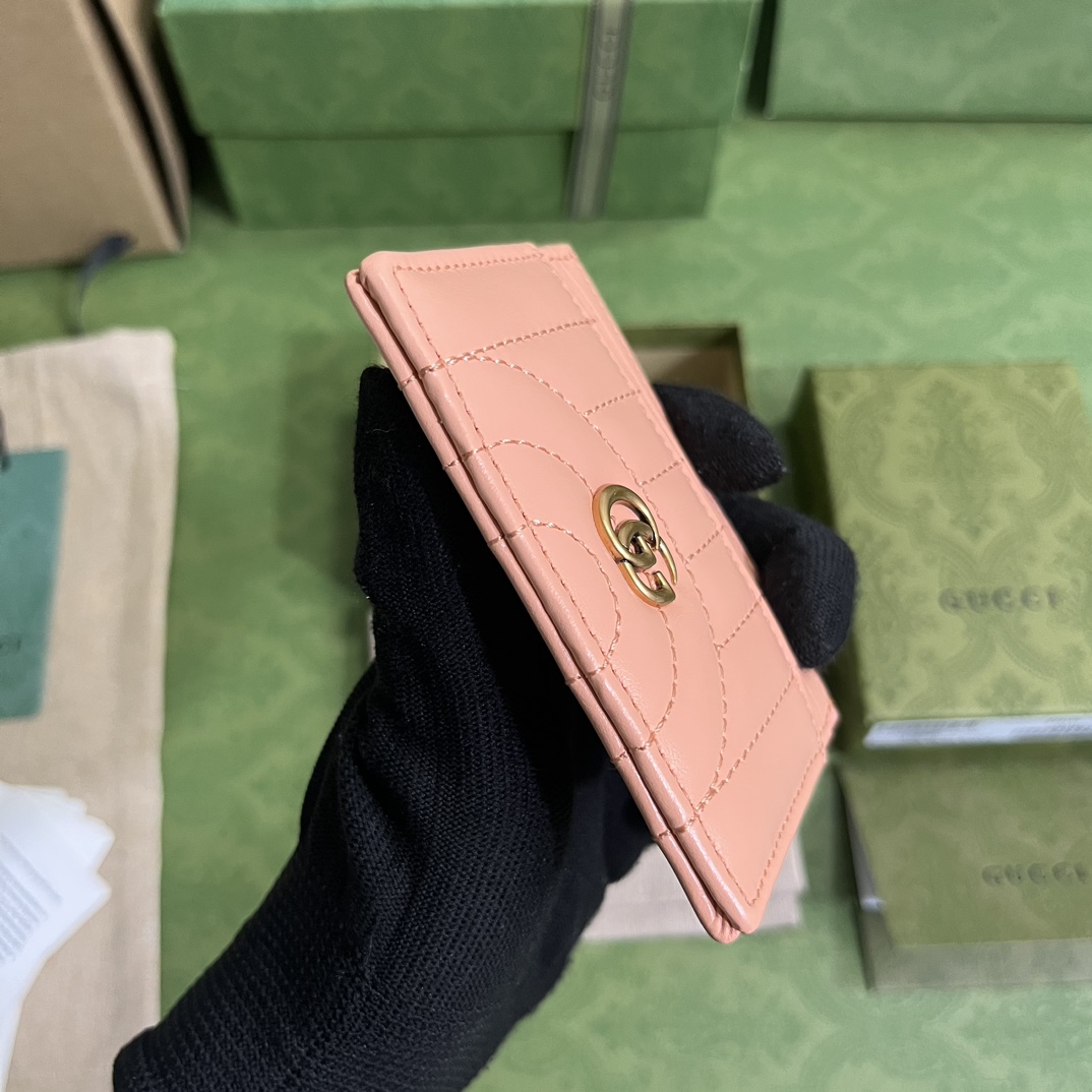 Gucci 配全套 绿色包装 令人欲罢不能的卡包你收了吗 GG Marmont系列
