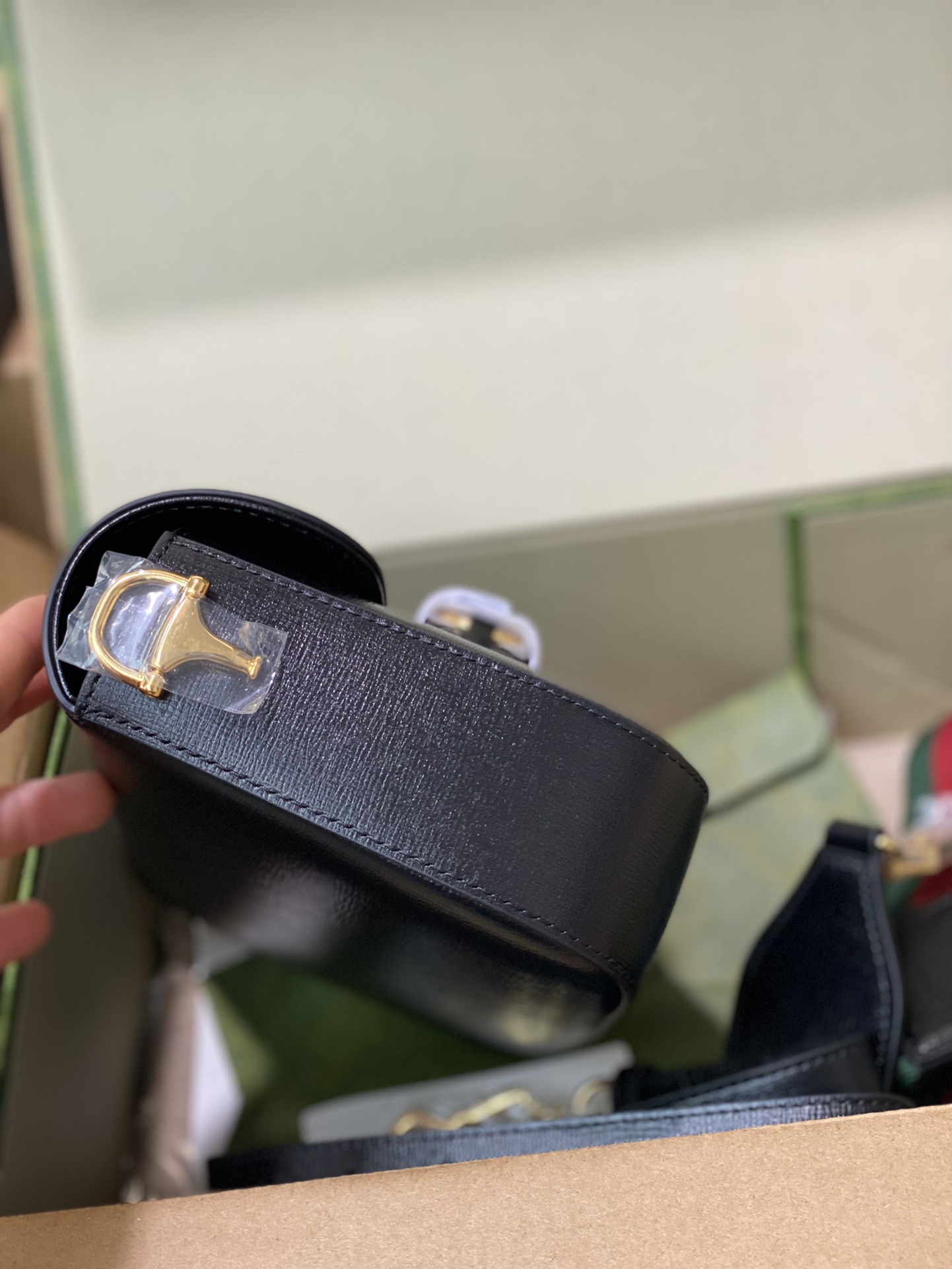 。发货实拍，原厂皮GG马鞍包✈️658574克皮