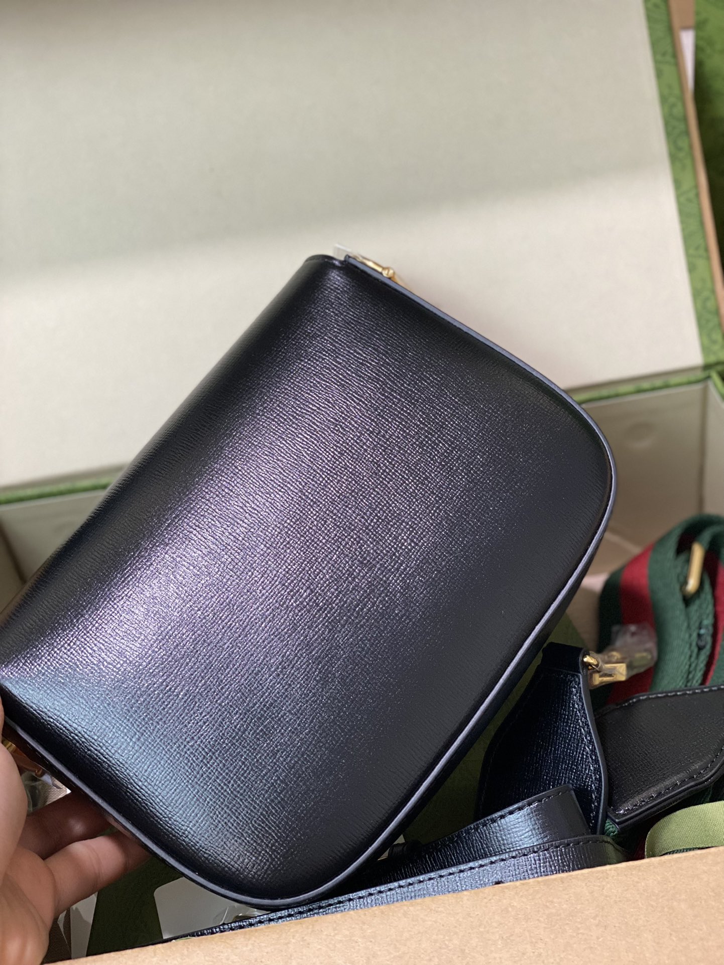 。发货实拍，原厂皮GG马鞍包✈️658574克皮