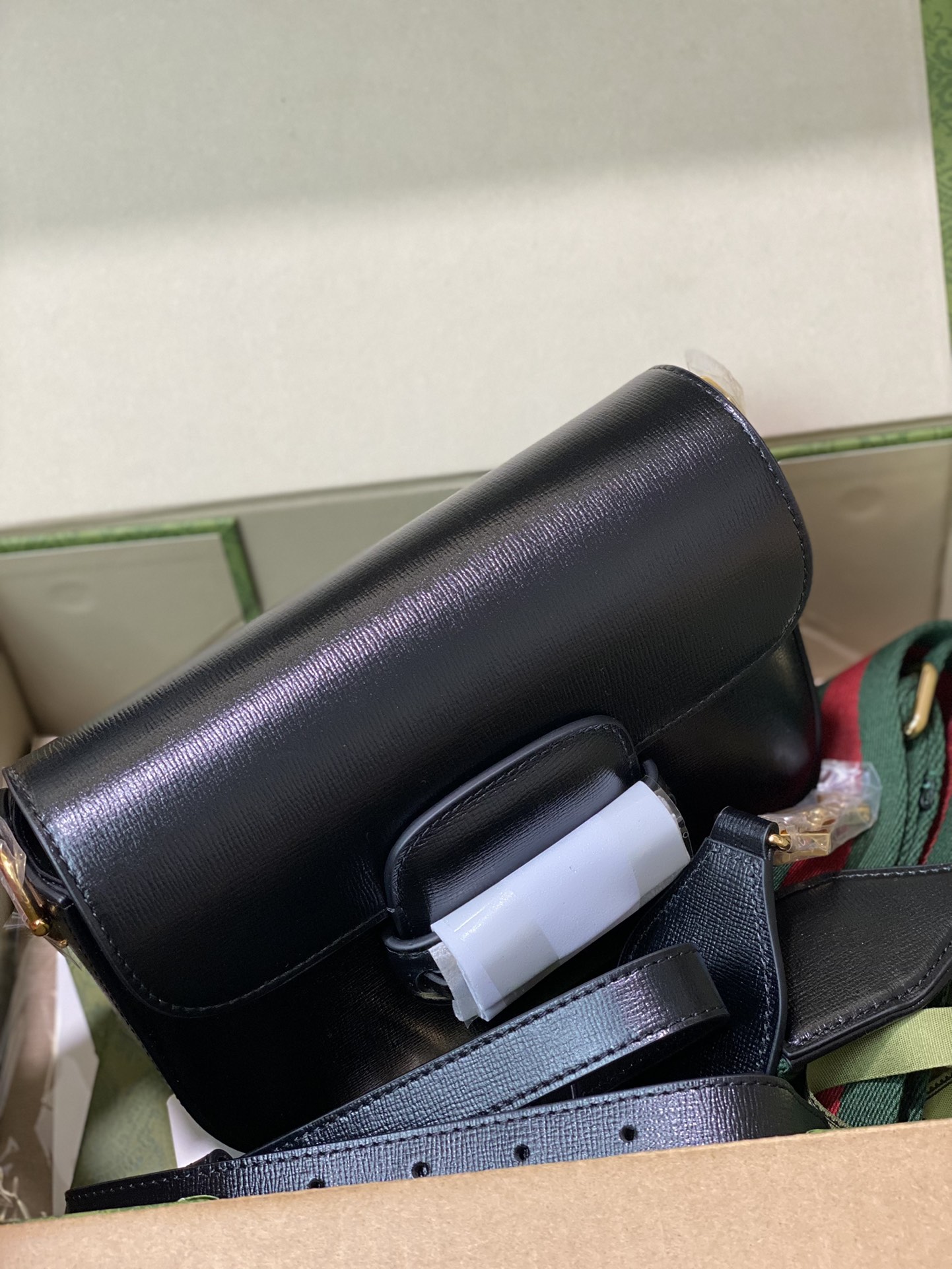 。发货实拍，原厂皮GG马鞍包✈️658574克皮