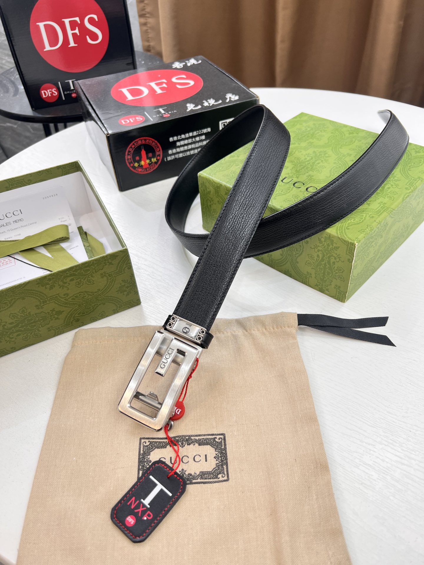 古奇GUCCi自动扣皮带 头层牛皮 顶级品质商务正装 古奇自动皮带滑轨手感柔软