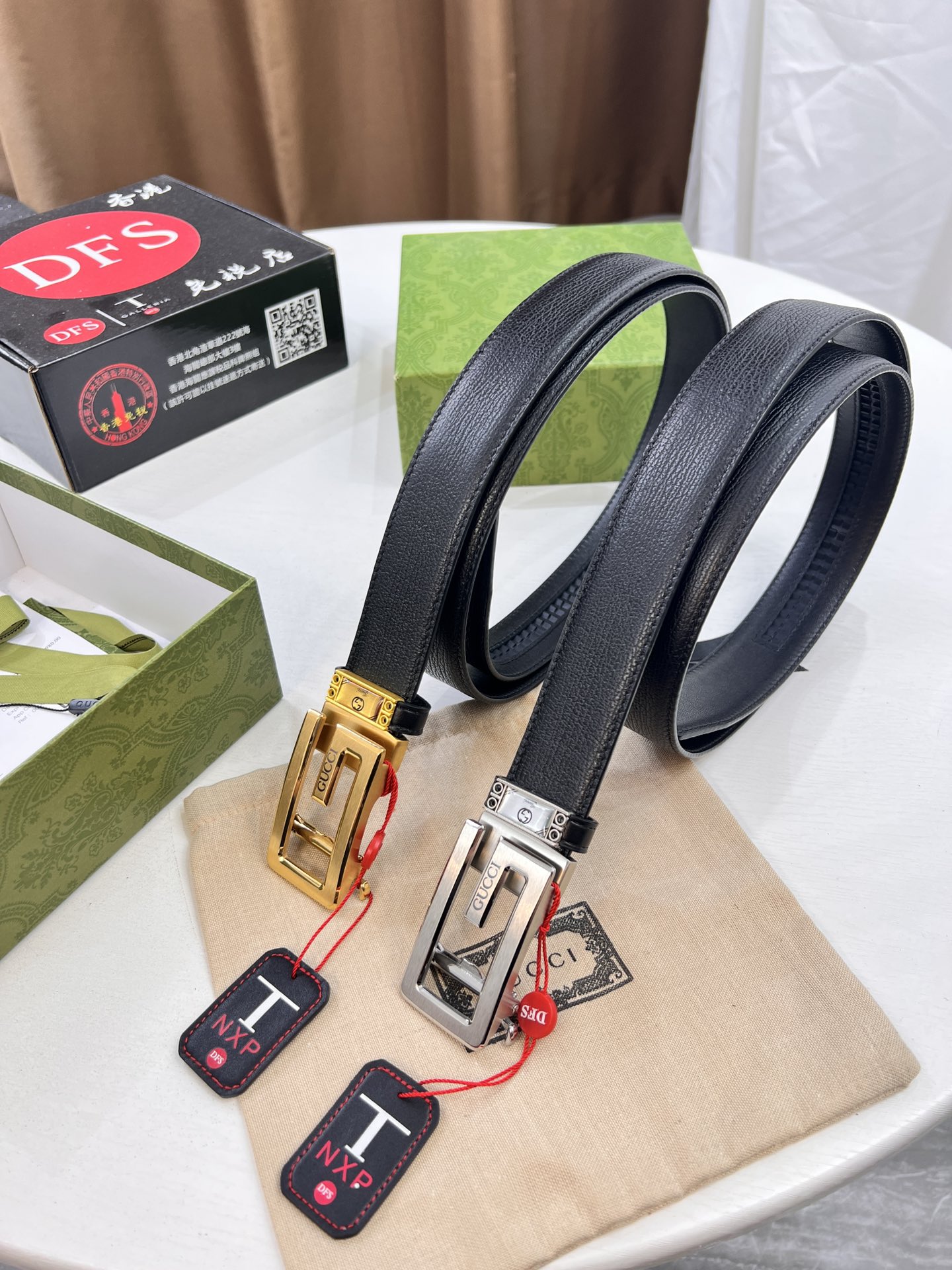 古奇GUCCi自动扣皮带 款 头层牛皮 顶级品质商务正装 古奇自动皮带滑轨手感柔软 自动精钢外穿五金 宽度3.5cm