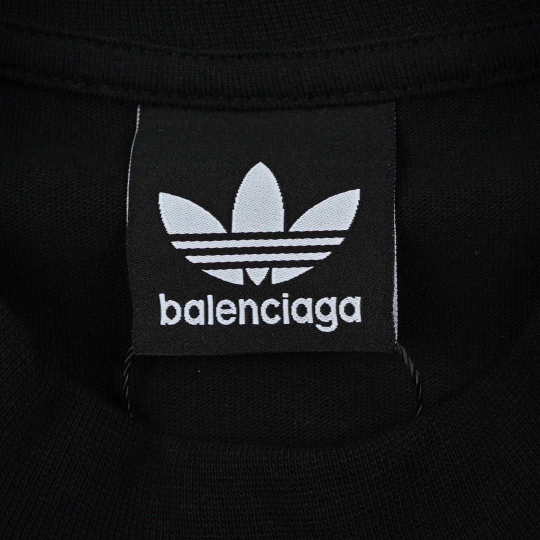 180 Balenciaga X Adidas 22SS 联名款巴黎世家三叶草织带短袖T恤