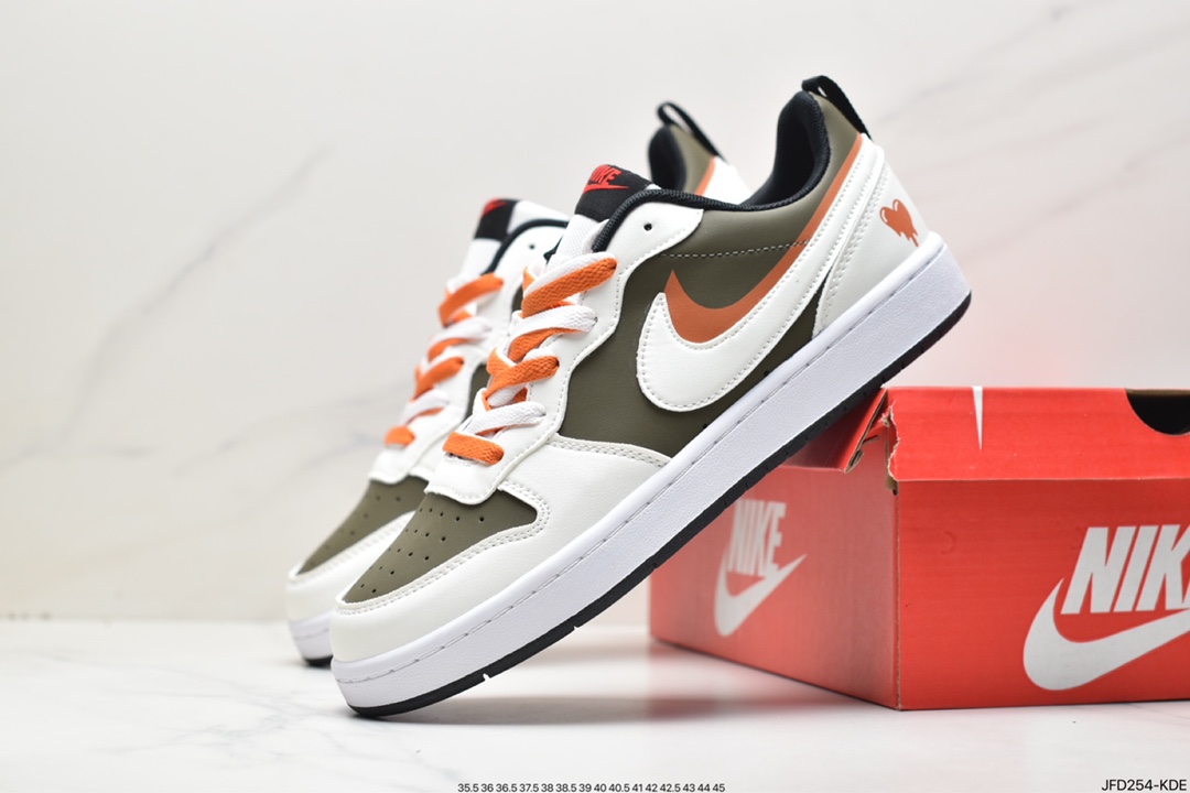 170 耐克Nike Court Borough Low 2 SE1（GS）低帮百搭透气休闲运动板鞋男女鞋 BQ5448-110