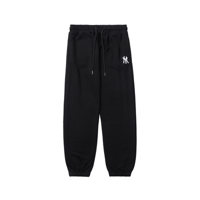 MLB Clothing Pants & Trousers Black Embroidery Cotton Casual