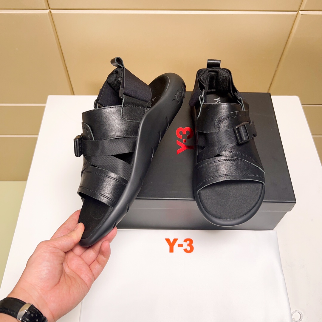 Y-3 Chaussures Sandales Cuir de vache Pu