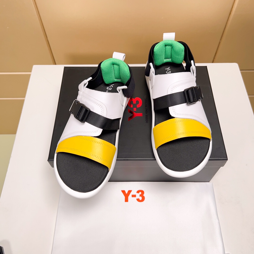 Y-3 Chaussures Sandales Cuir de vache Pu
