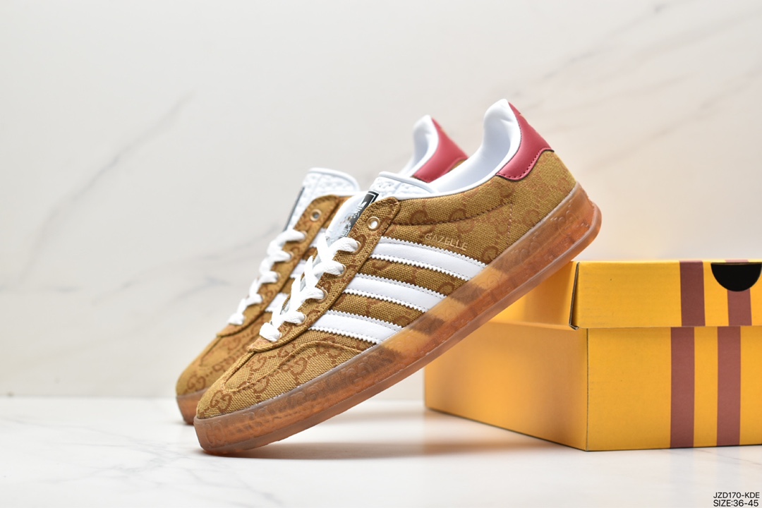 Heavy joint Adidas originals x Gucci Gazelle joint classic casual sneakers