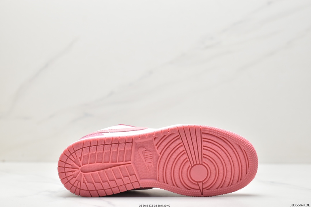 130 耐克Nike Air Jordan 1 Mid”Green Yellow”AJ1乔丹一代中帮553560-616