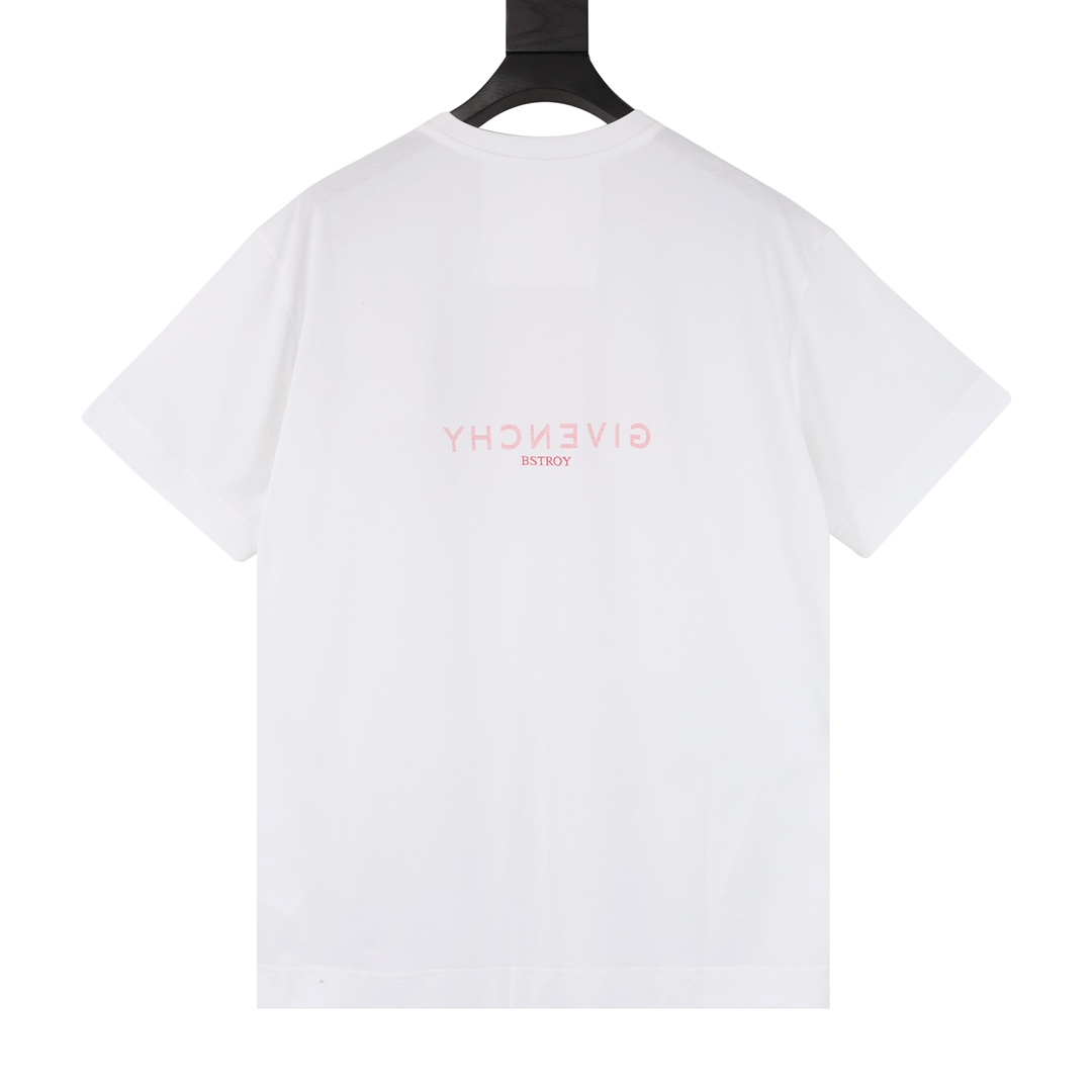 160 Givenchy/纪梵希 字母反转前后印花logo短袖T恤