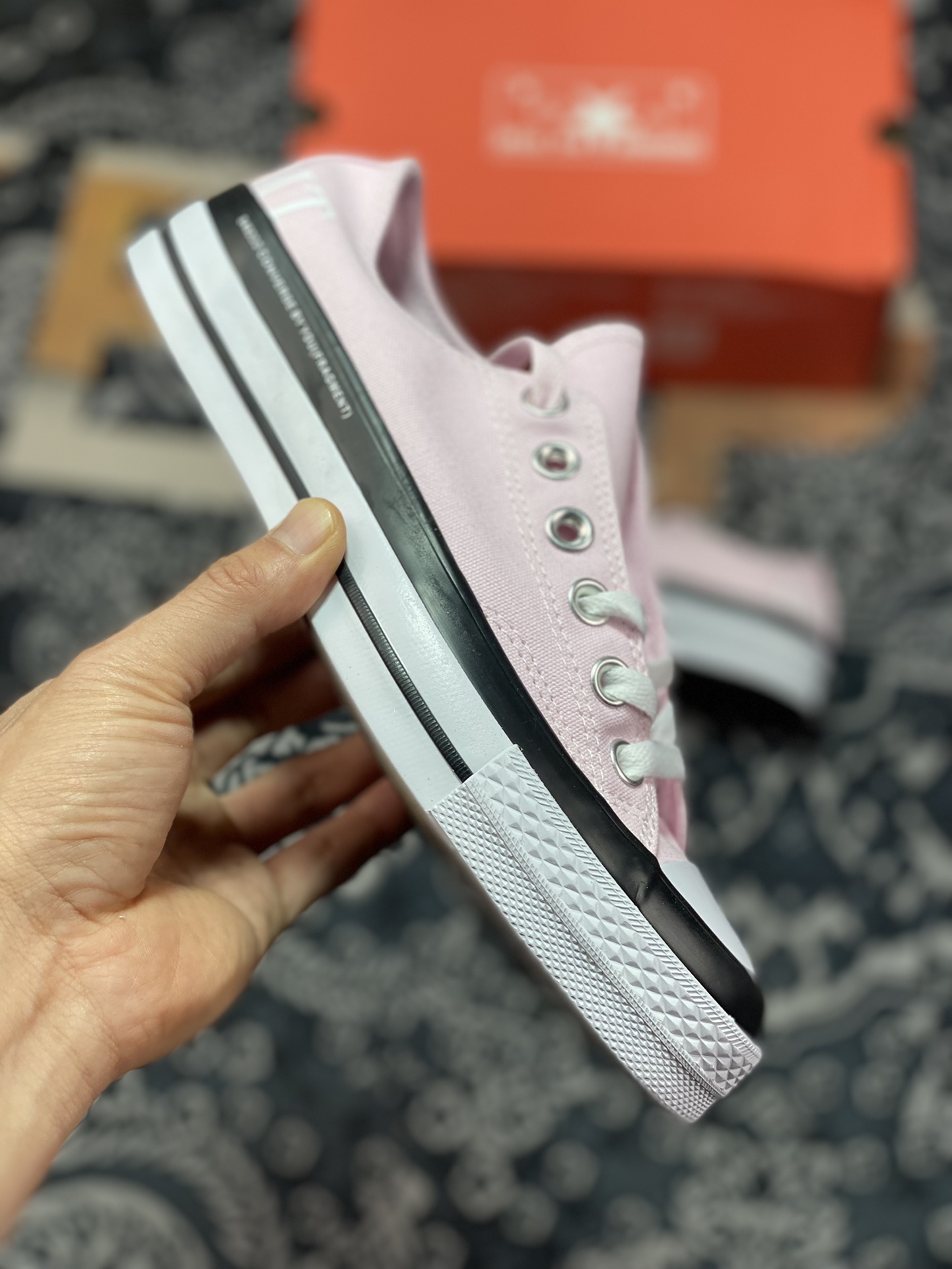 FRGMT x CONVERSE Chuck 70 By You Fujiwara co-branded Chuck 70 casual canvas sneakers A04631/light pink A04633