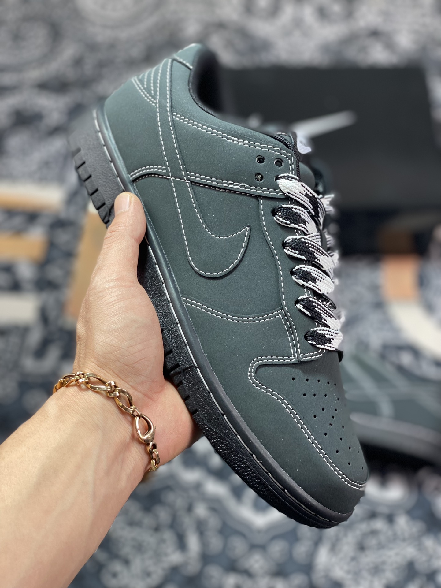 Nike SB Dunk Low Retro”Black/Phantom”扣篮系列低帮休闲运动滑板板鞋DF0517-221