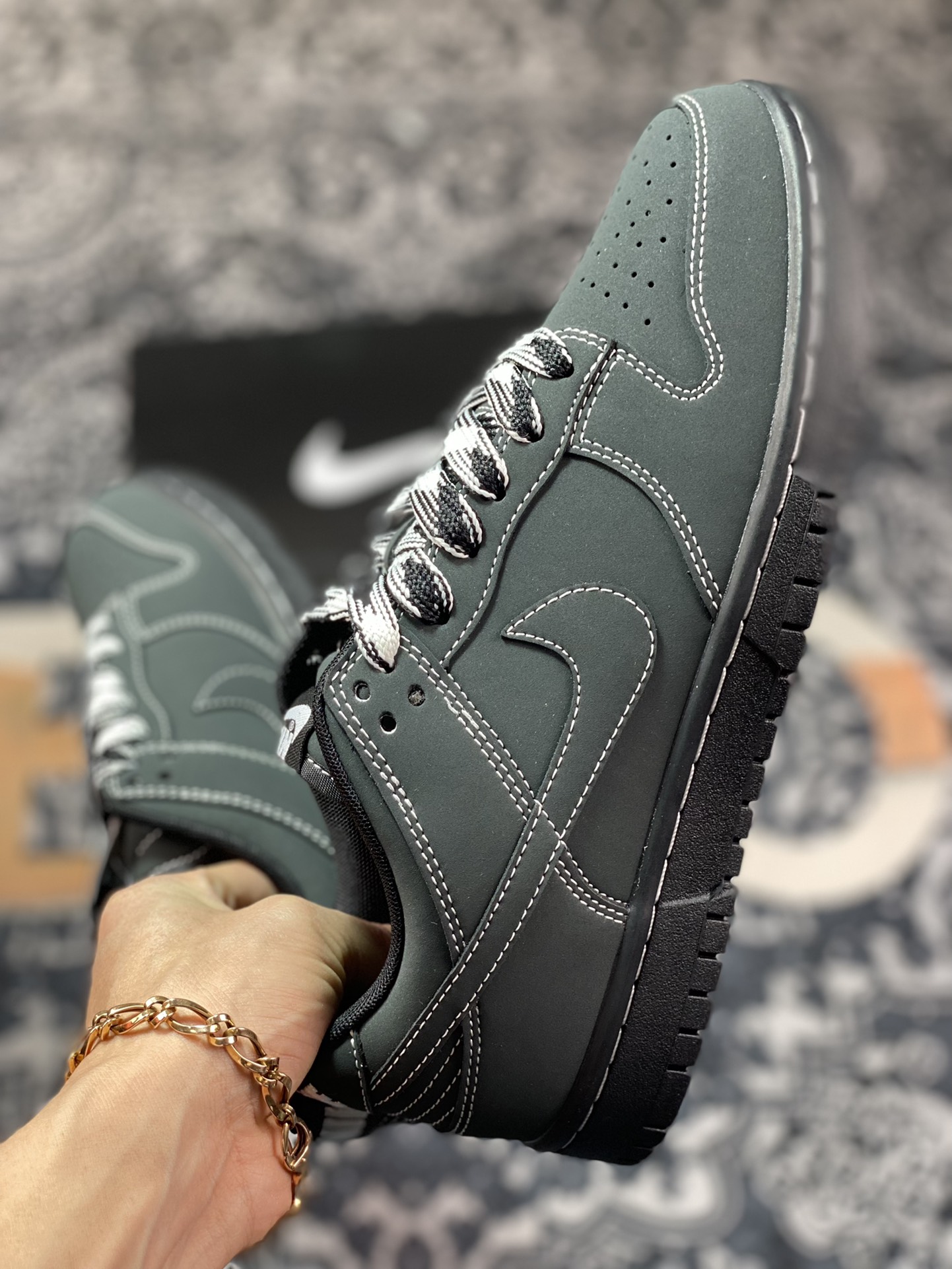 Nike SB Dunk Low Retro”Black/Phantom”扣篮系列低帮休闲运动滑板板鞋DF0517-221