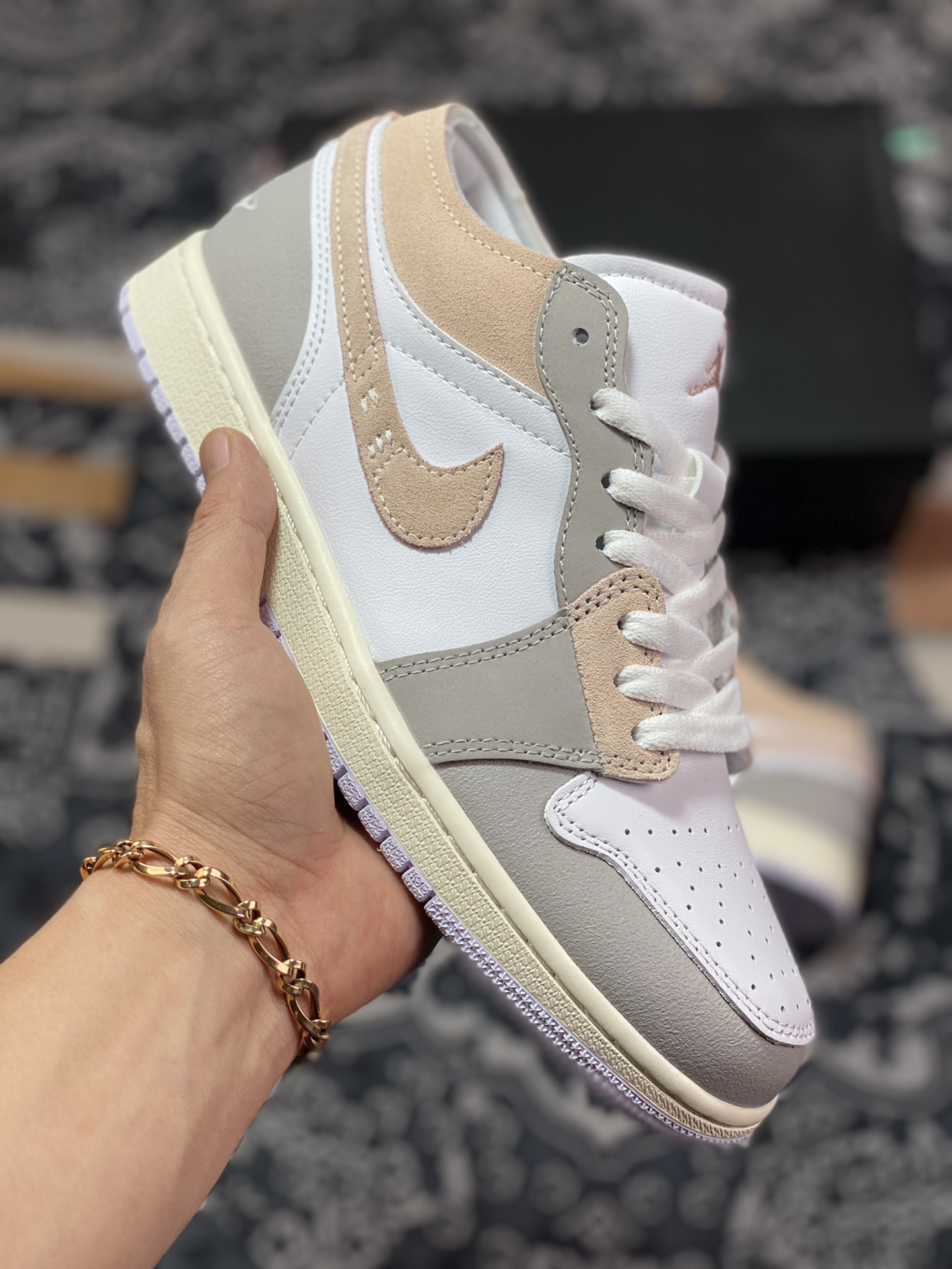 原厂级别 Air Jordan 1 Low OG EX 解构白灰黄 DN1635-002