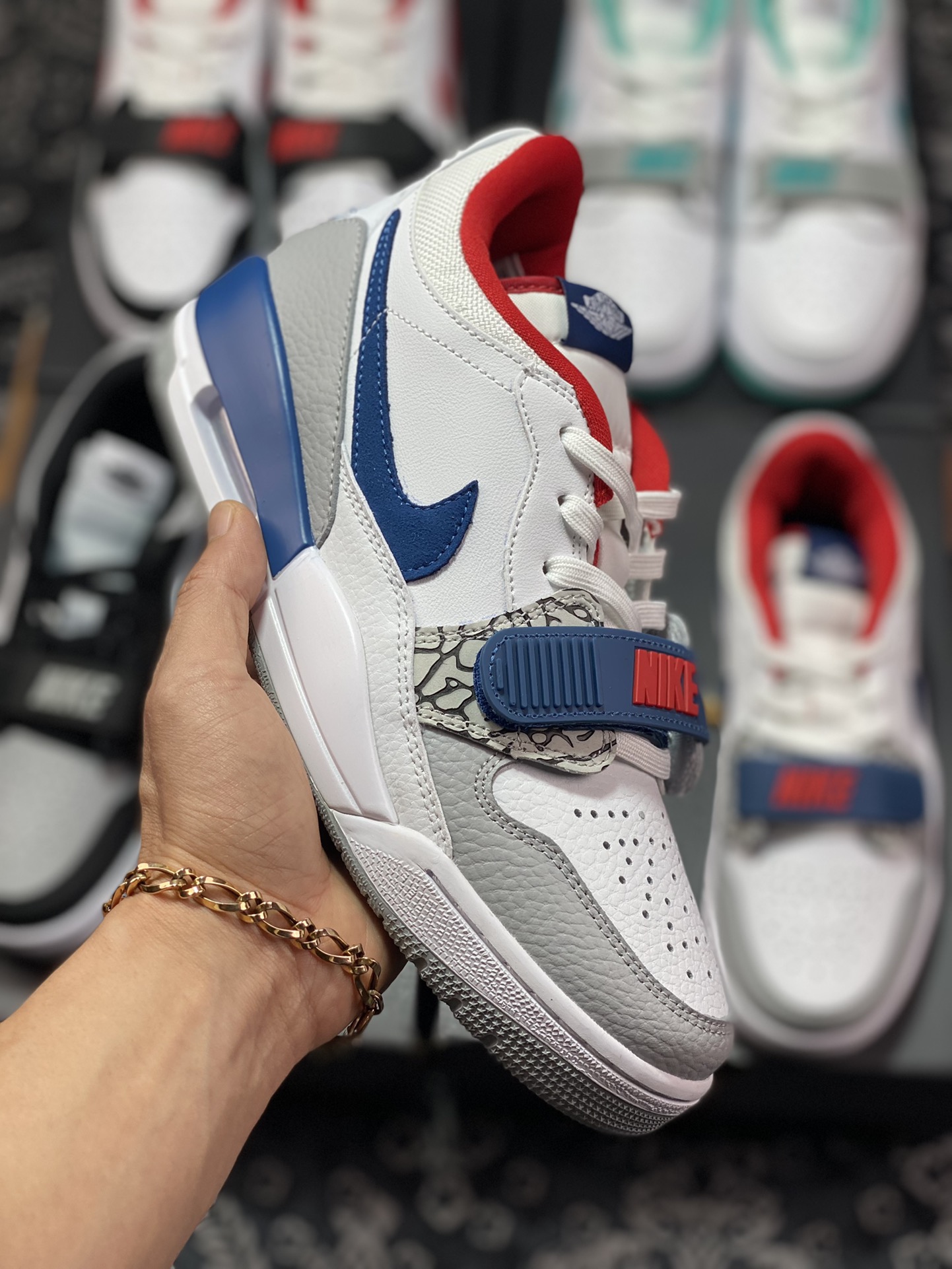 Nike Air Jordan Legacy 312 Low”White/Grey Fog/Blue/Red”乔丹最强三合一混合版本低帮CD7069-104