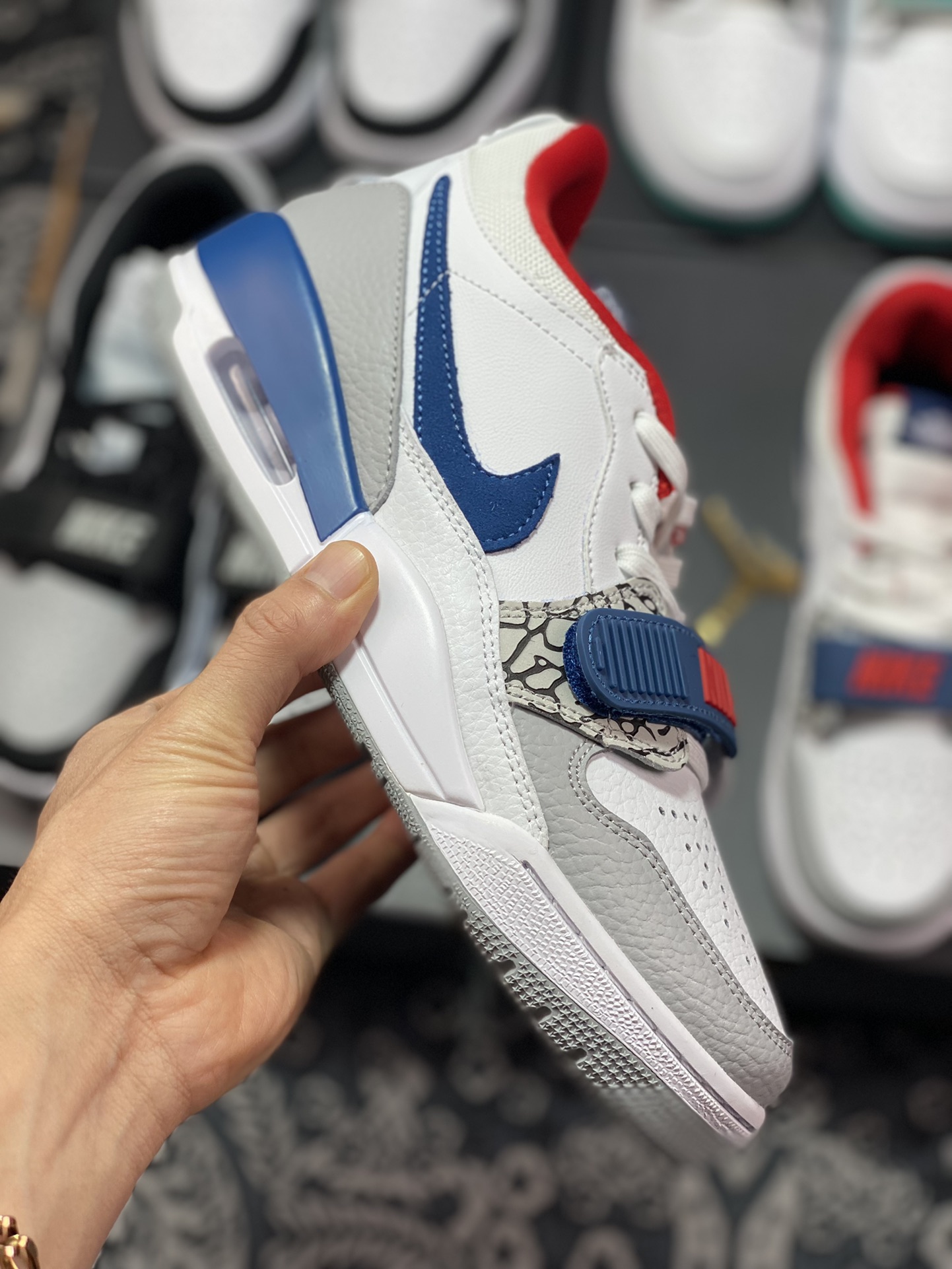 Nike Air Jordan Legacy 312 Low”White/Grey Fog/Blue/Red”乔丹最强三合一混合版本低帮CD7069-104