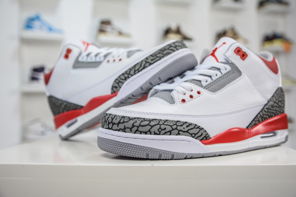 300 原装Air Jordan 3 Retro ”Fire Red” 火焰红配色DN3707-160