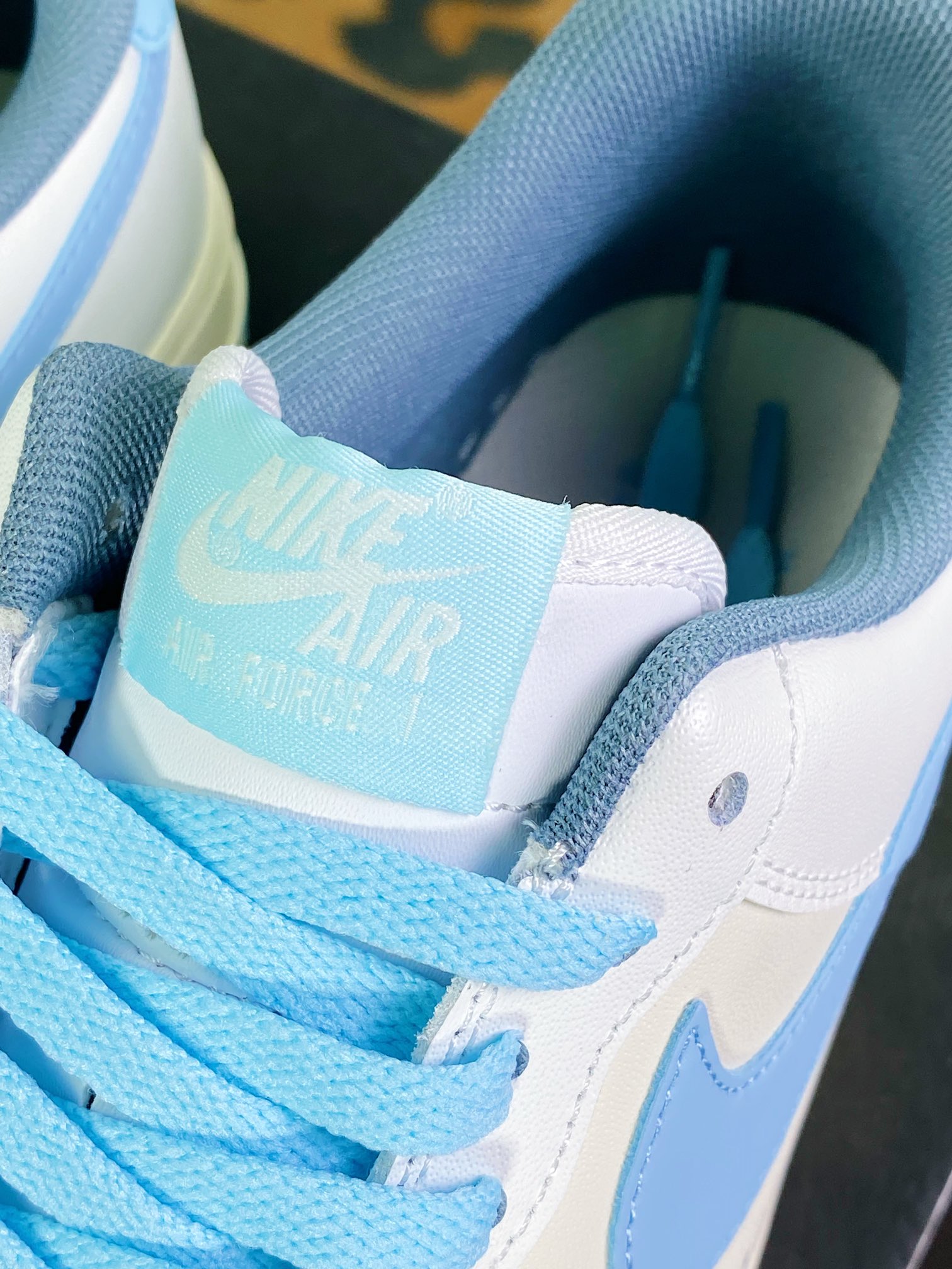 200 Air Sole气垫【耐克Nike】 Air Force 1’07 Low”Beige White/Light Blue”空军一号YY3188-101