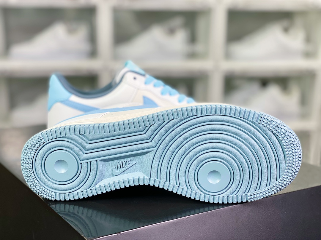 200 Air Sole气垫【耐克Nike】 Air Force 1’07 Low”Beige White/Light Blue”空军一号YY3188-101