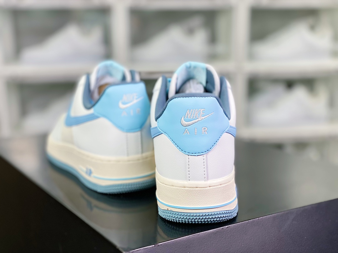 200 Air Sole气垫【耐克Nike】 Air Force 1’07 Low”Beige White/Light Blue”空军一号YY3188-101