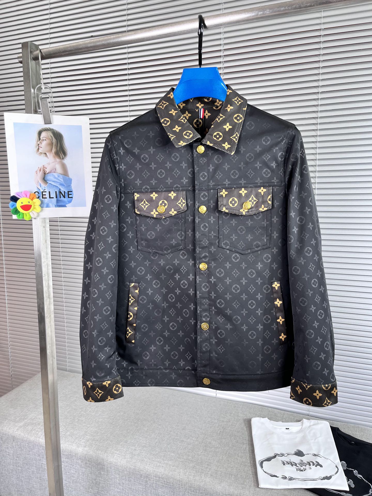 Louis Vuitton Knockoff
 Clothing Coats & Jackets Embroidery Men Fall/Winter Collection Fashion Hooded Top