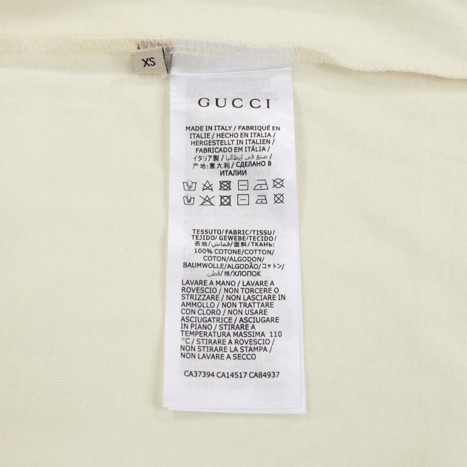 上新160 Gucci/古驰 23Fw 兔年限定最新绿色双环字母印花短袖T恤