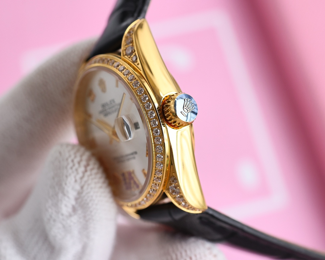 Luxury White Kim Watch: Japanese NH05 Automatic Movement, Scratch-Resistant Steel Shell, Elegant Design - 图片 6