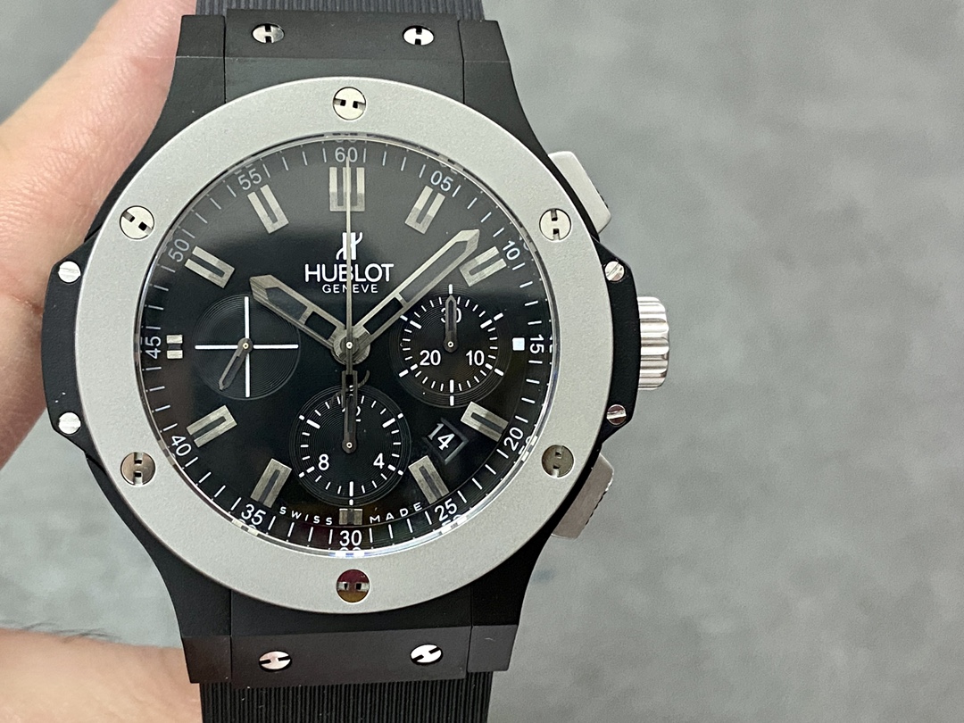 Hublot Orologio da Polso Blu Gomma Cinturino in gomma