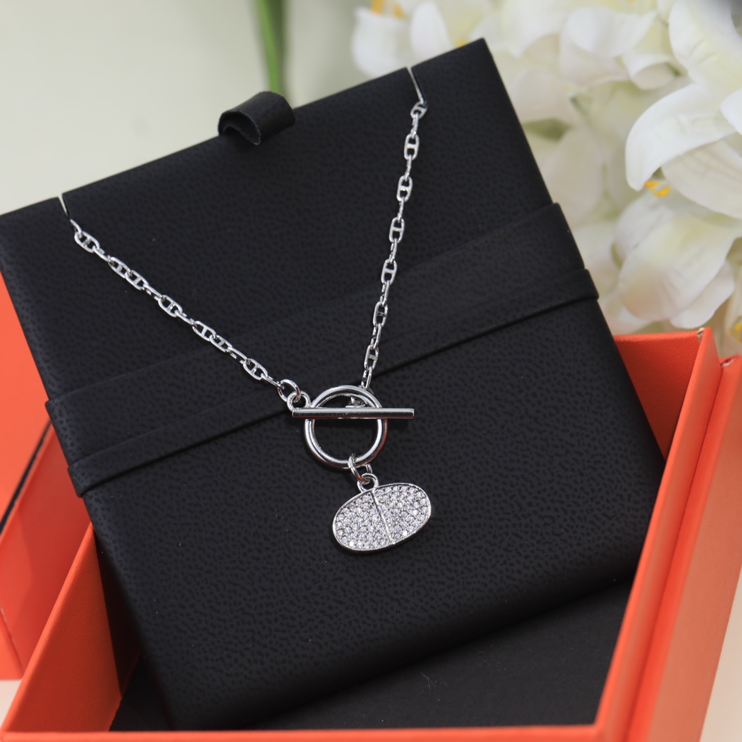 Hermes 1:1
 Jewelry Necklaces & Pendants Platinum Rose Gold Polishing Unisex