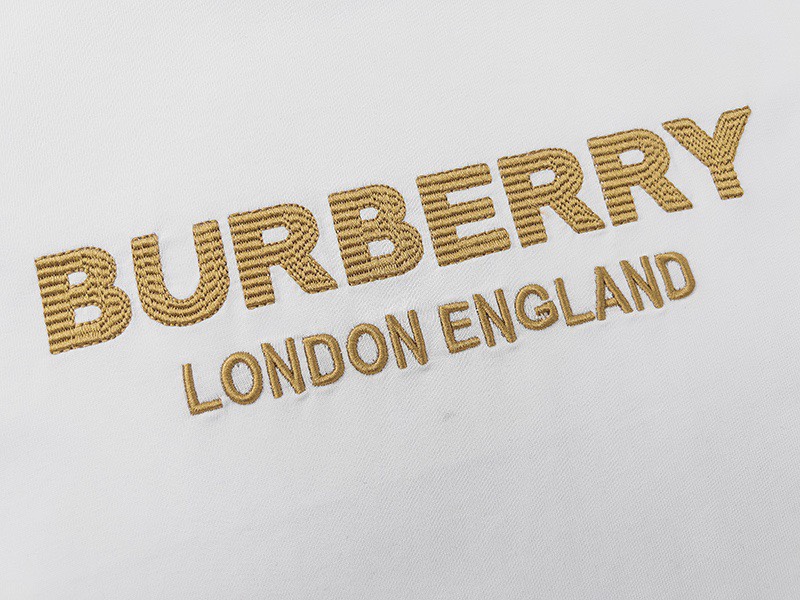 180 巴宝莉/Burberry 夏季新款 独家定制经典刺绣字母logo圆领短袖