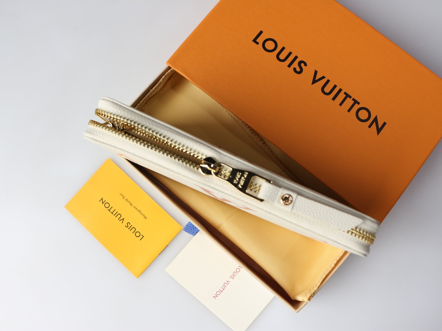 Leather wallet held in hand