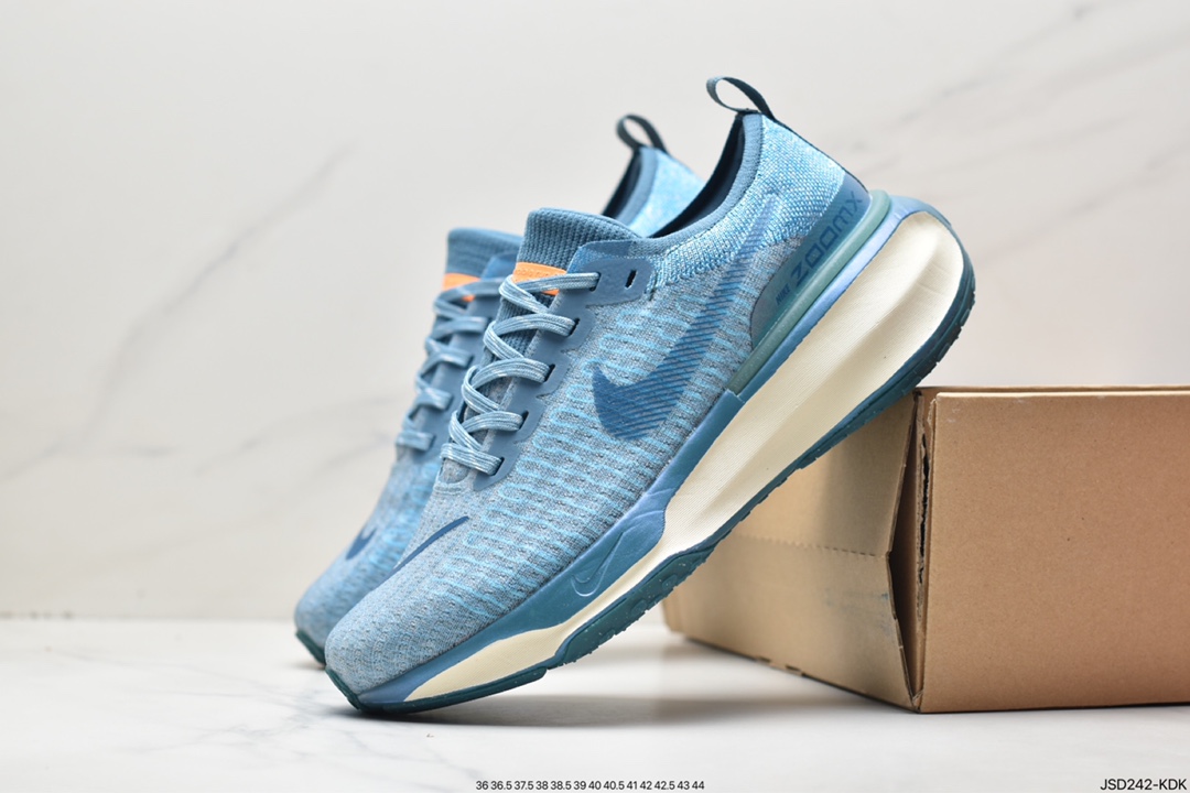 耐克NIKE ZOOMX INVINCIBLE RUN FK3 短跑马拉松系带慢跑鞋 DR2615-401