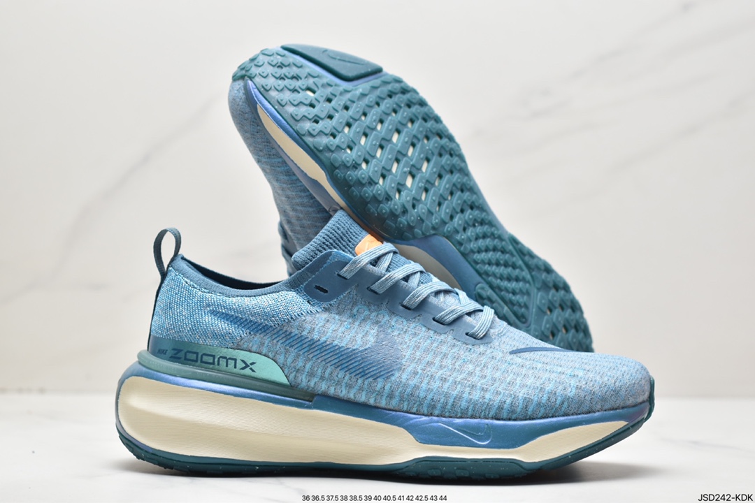 耐克NIKE ZOOMX INVINCIBLE RUN FK3 短跑马拉松系带慢跑鞋 DR2615-401