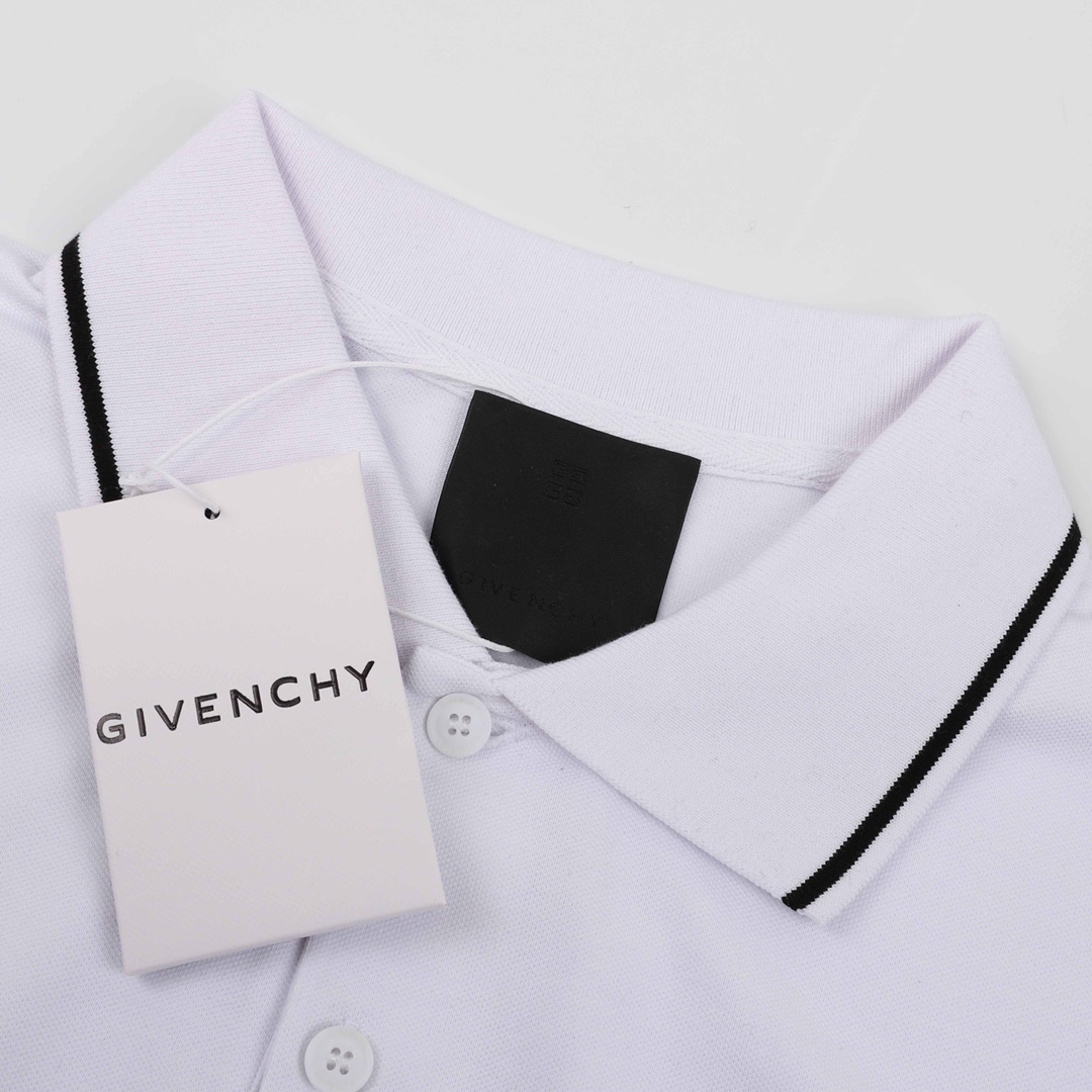 180 GIVENCHY/纪梵希 字母刺绣短袖POLO衫