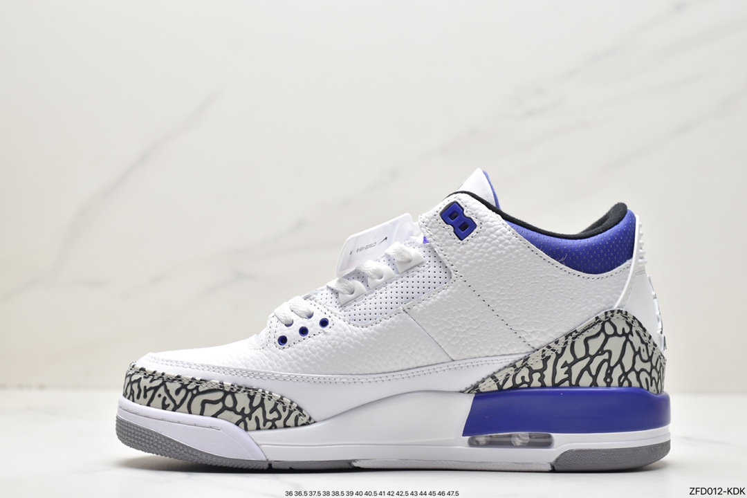 Air Jordan 3 Retro 全新批次 迈克尔·乔丹AJ3代中帮复古休闲运动文化篮球鞋CT8532-105