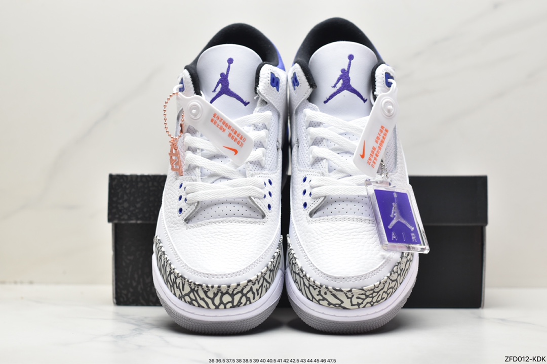Air Jordan 3 Retro 全新批次 迈克尔·乔丹AJ3代中帮复古休闲运动文化篮球鞋CT8532-105