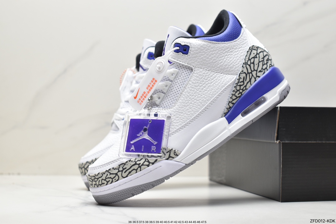 Air Jordan 3 Retro 全新批次 迈克尔·乔丹AJ3代中帮复古休闲运动文化篮球鞋CT8532-105