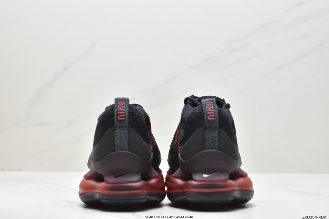 气垫 W Nike Vapor Max 黑红 蒸汽大气垫慢跑鞋DJ4701-004